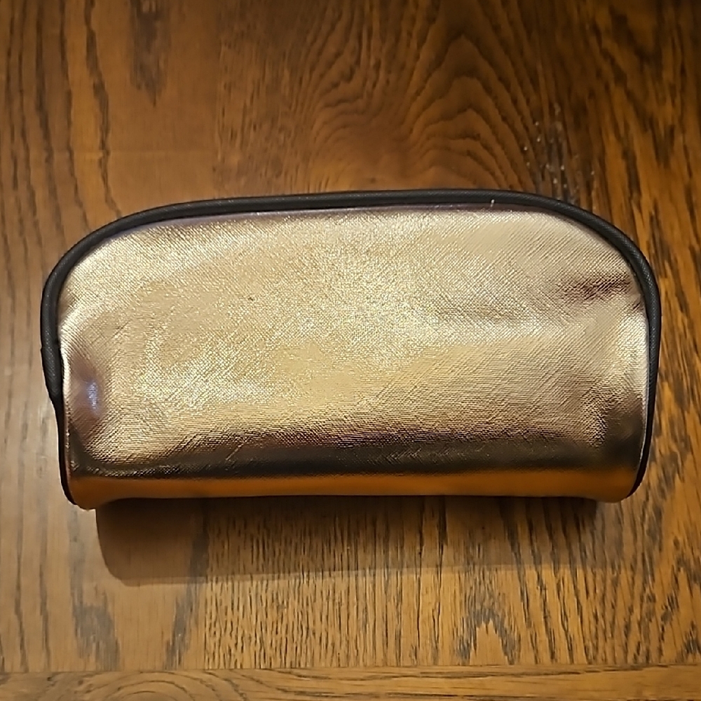 Gold Metallic Cosmetic Bag